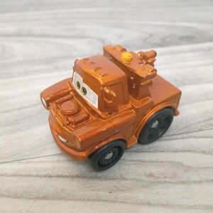 Rare 2011 Disney Pixar Cars Metallic Tow Mater Wheelies Figure FisherPrice Shiny